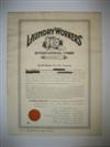 (OHIO.) Group of 4 local union charters from Springfield, Ohio.